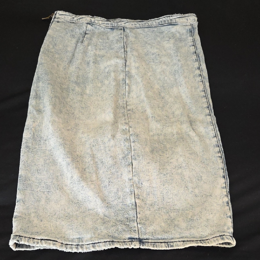 Classic Light Blue Denim Women's Pencil Skirt